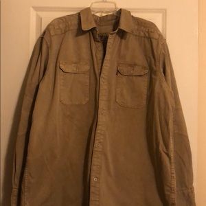 Khaki Levi Strauss Button Up Shirt